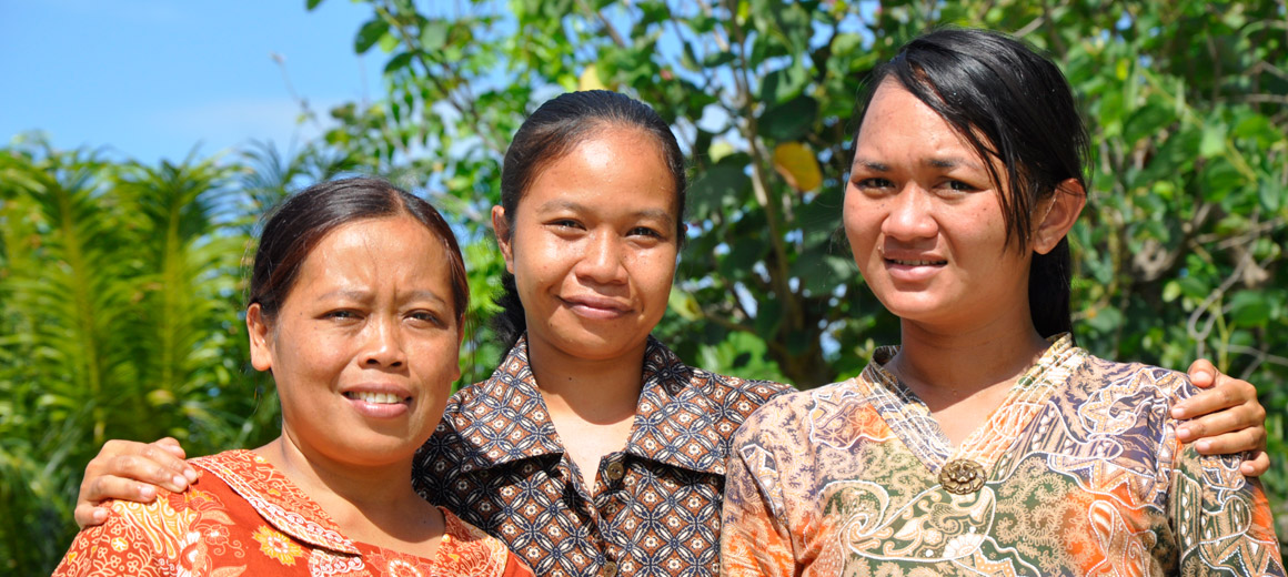 Bali villa Shanti, de dames van het huis.